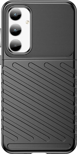 Mbështjellës i fortë Hurtel Thunder Case për Samsung Galaxy A35, i zi