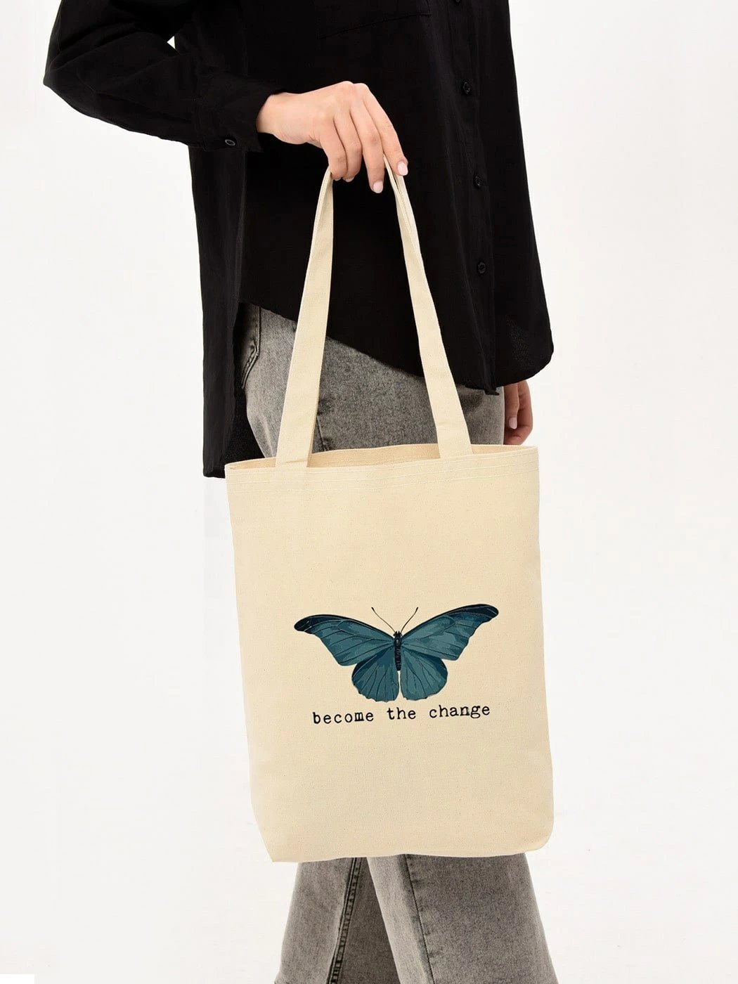 Torbë tote Zoozie Bags, ngjyrë krem, 1094