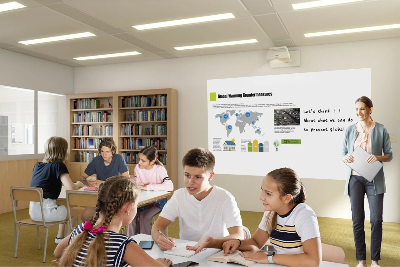 Projektor Epson EB-770F, 4100 ANSI lumens, 1080p, Laser, Wi-Fi, i bardhë