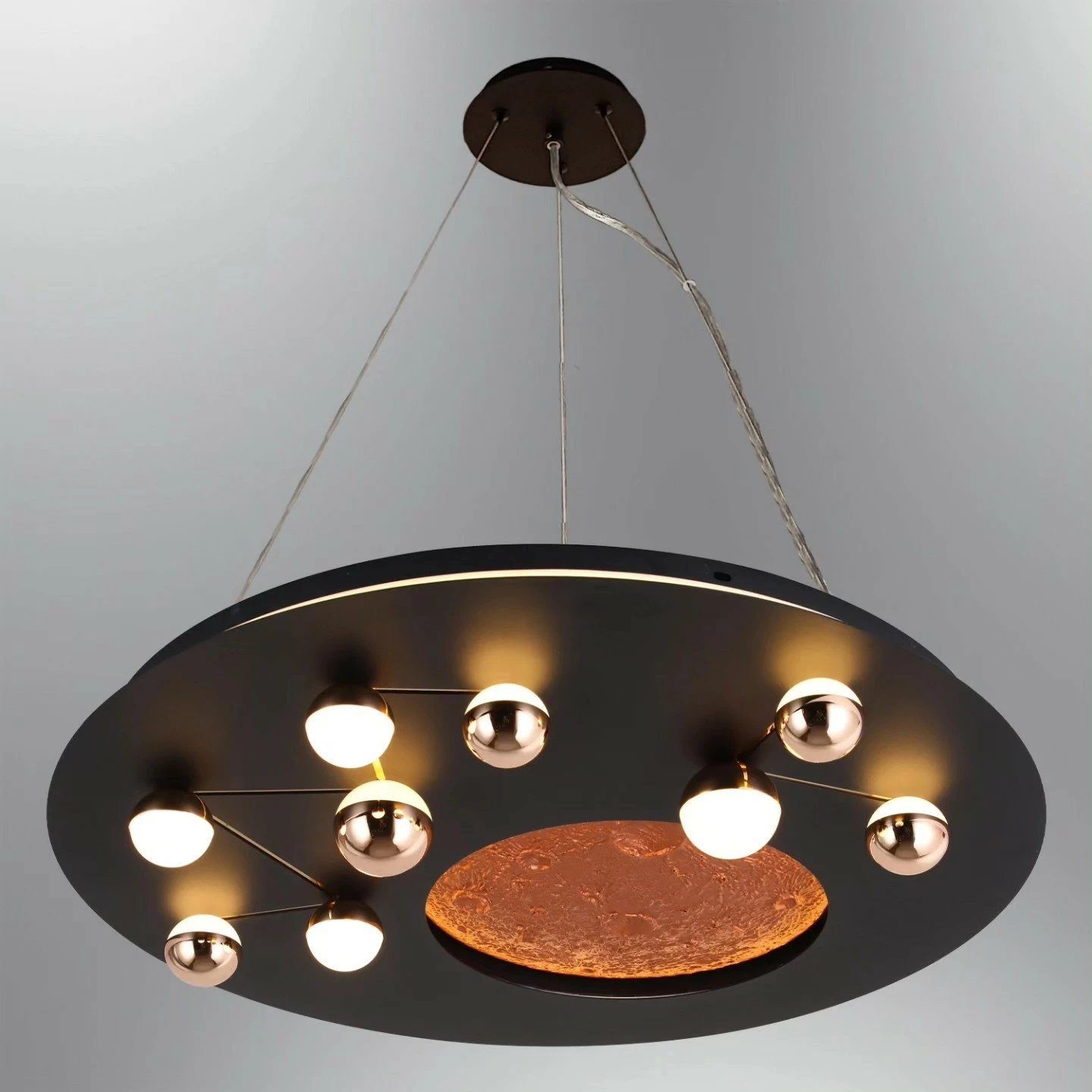 Llambë varëse moderne Opviq, 5719-2-19, ngjyrë e zezë