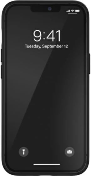 Mbështjellës Adidas OR Moulded Case PU për iPhone 13 Pro/13 6.1", zi bardhë