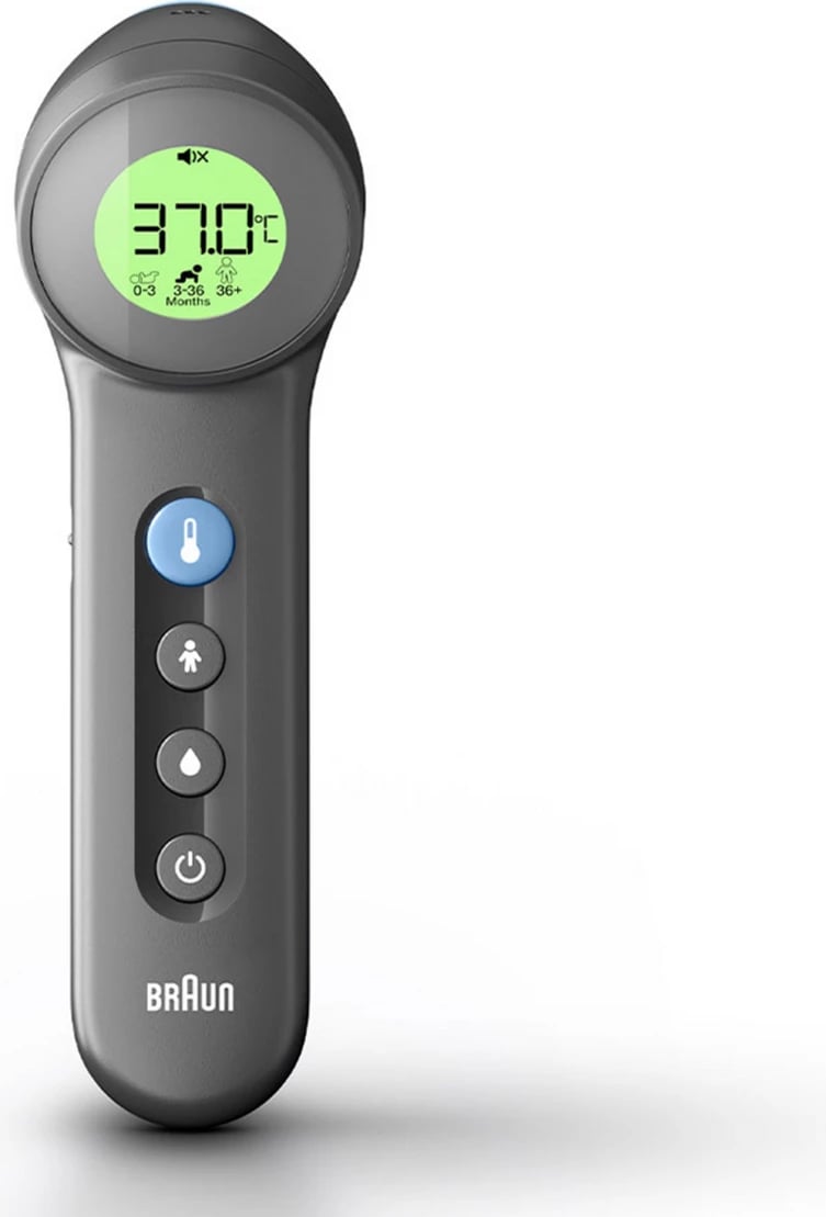 Termometër klinik pa kontakt Braun BNT400B, infraredi, i zi