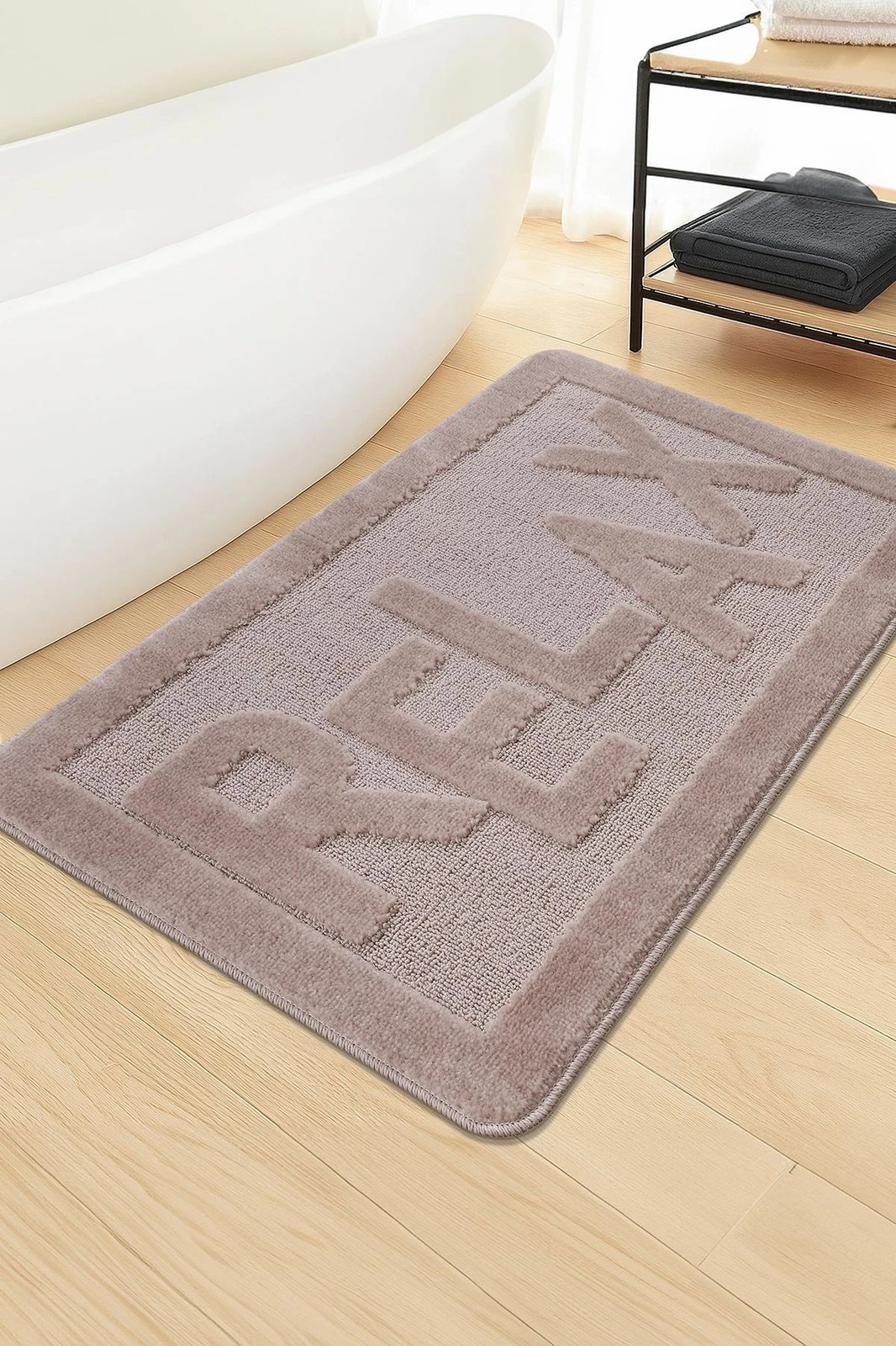 Tapet për banjo, Mijölnir Relax, ngjyrë mink, 60x100cm