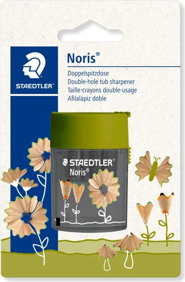 Mprehëse lapsash STAEDTLER Noris doppelspitzdose, dy vrima, e gjelbër