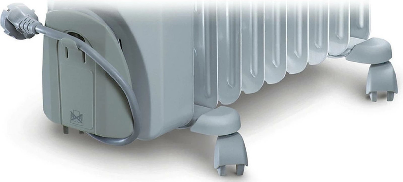 Radiator me vaj elektrik, DeLonghi KH770925V, 2500W, 9 elemente, me ventilator, bardhë