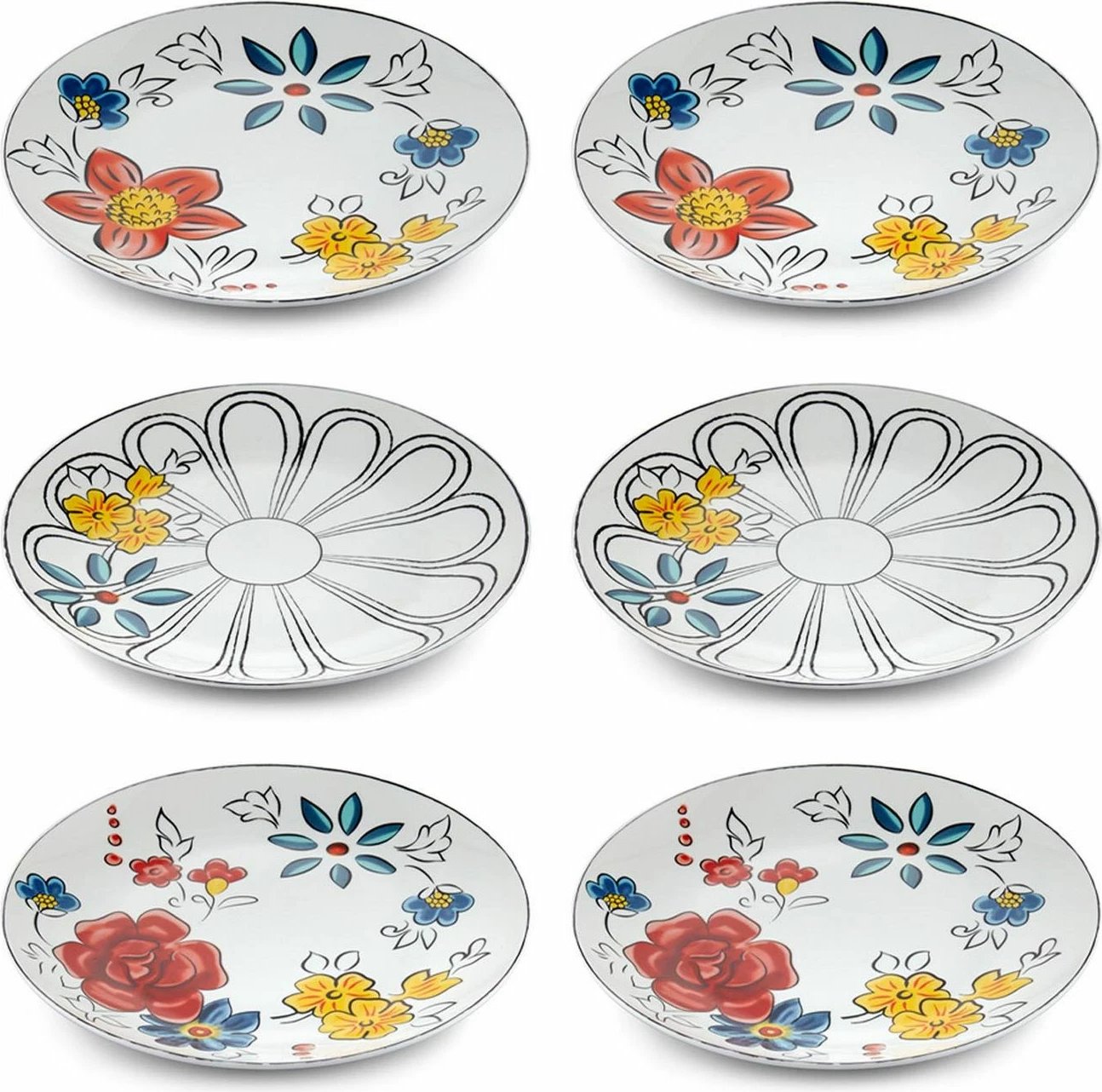 Set pjatash për ëmbëlsira (6 copë), Hermia, DNR0053