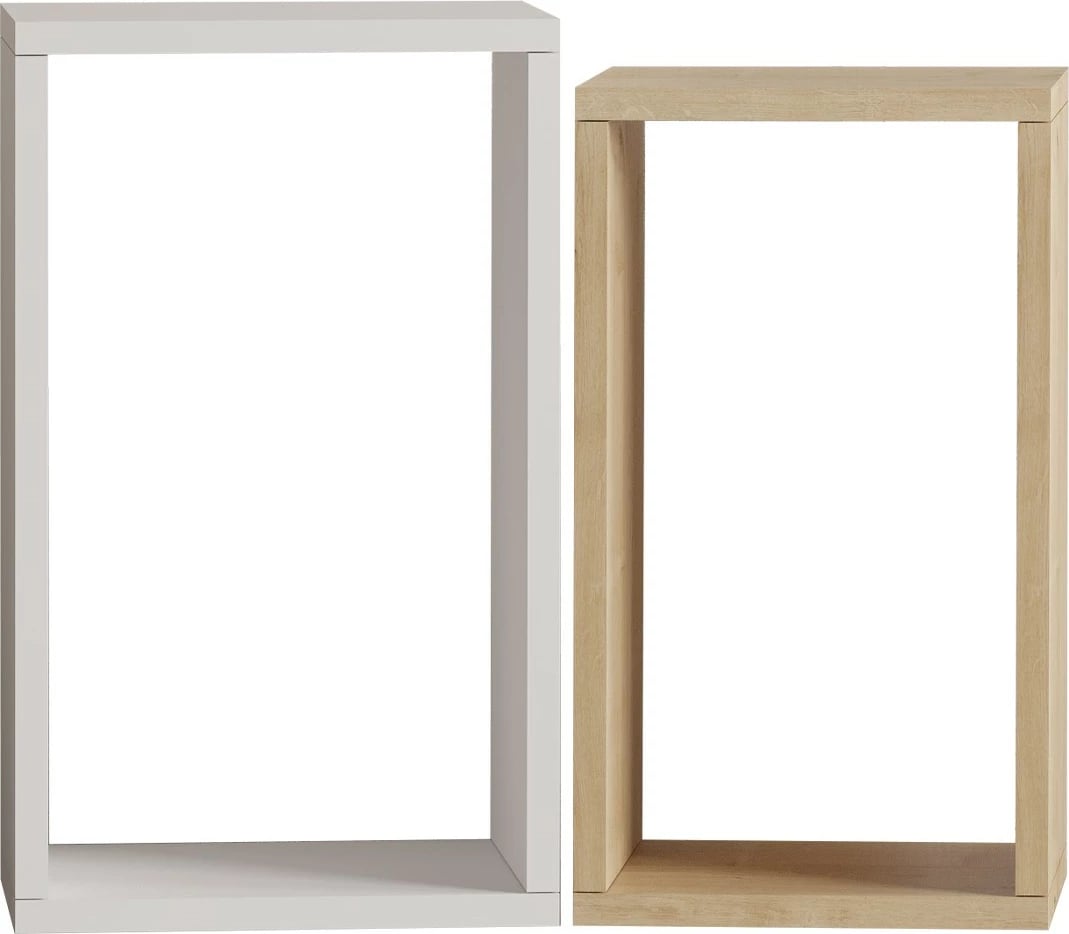 Tavolinë anësore Hanah Home, Nancy, ngjyrë lis safir dhe e bardhë