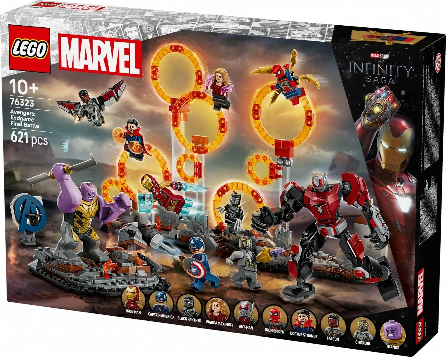 Set ndërtimi LEGO Super Heroes 76323 Avengers: Endgame Final Battle, 621 pjesë