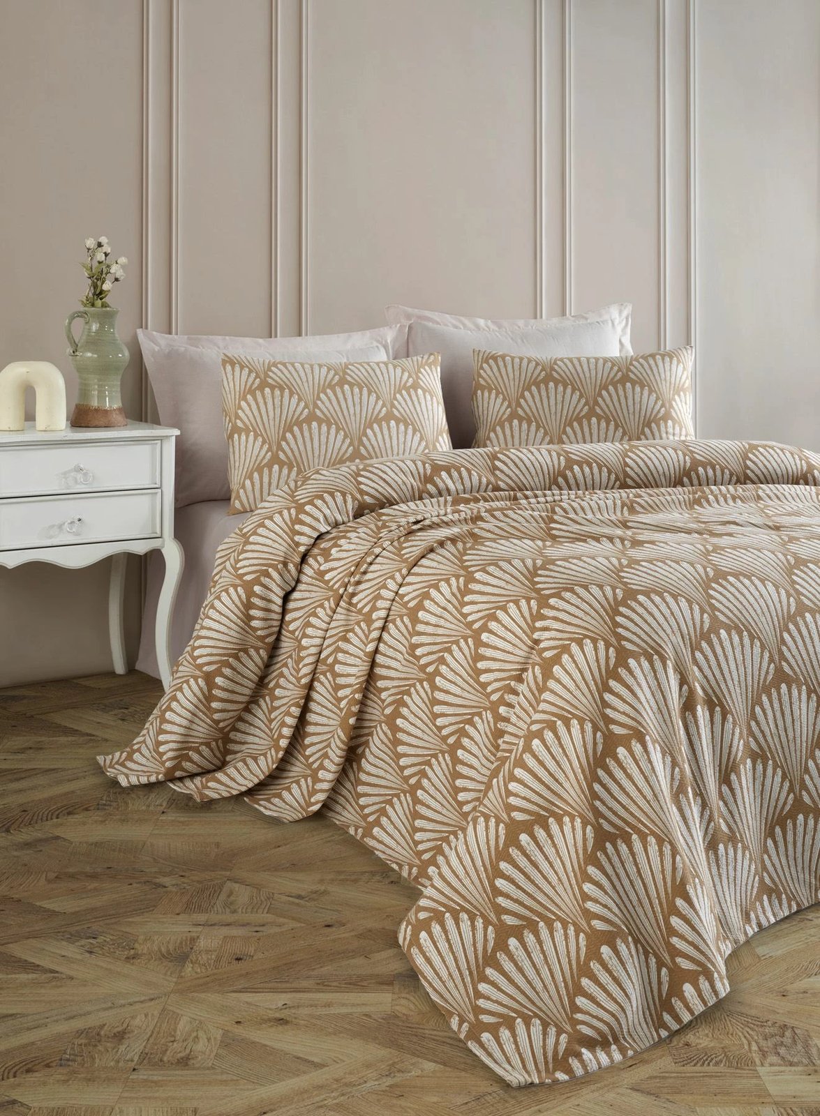 Pike teke Yelpaze, ngjyrë kafe, L'essentiel