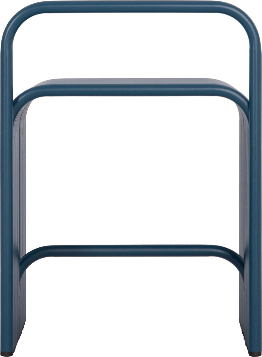 Karrige e ulët INTREPID, alumin, ngjyrë kaltër, 40x38x55Hcm