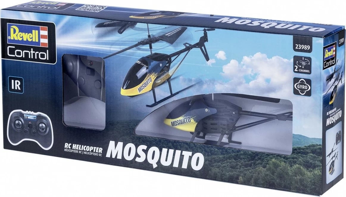 Helikopter me telekomandë Revell RC Mosquito, plastikë, i zi/kaltër/verdhe