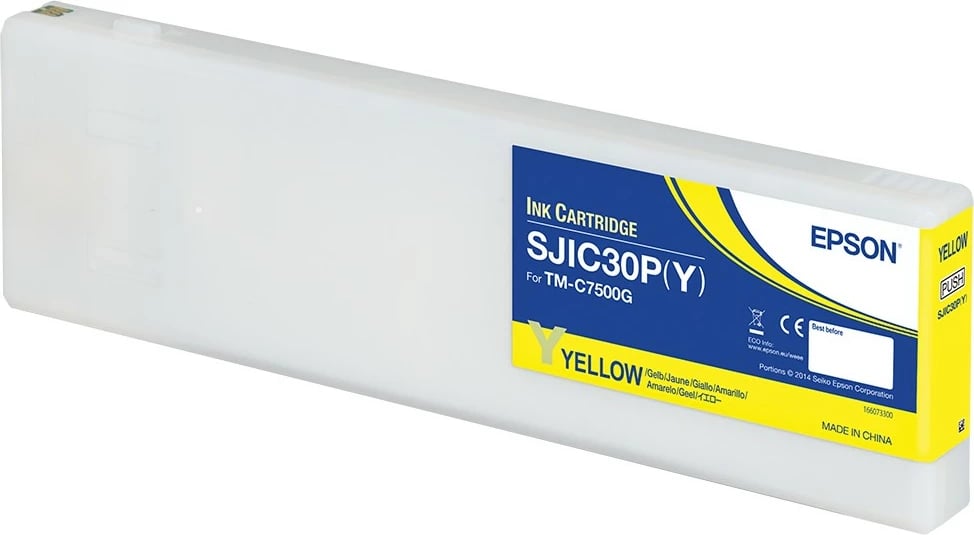 Kasetë ngjyre Epson SJIC30P(Y), për ColorWorks C7500G, e verdhë