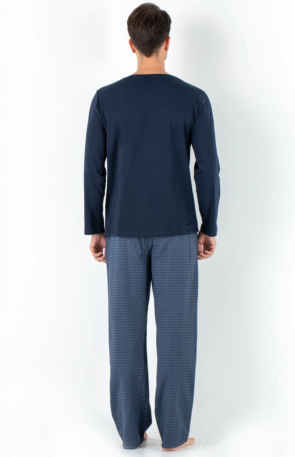 Set pizhamash për burra, Jumeon, 002-000278, ngjyrë kaltër e errët