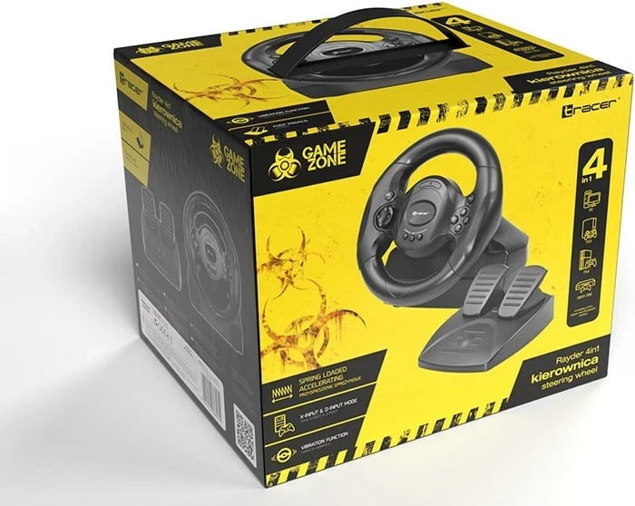 Timoni Tracer Rayder 4 in 1 për PC, PlayStation 4, PlayStation 3, Xbox One, i zi