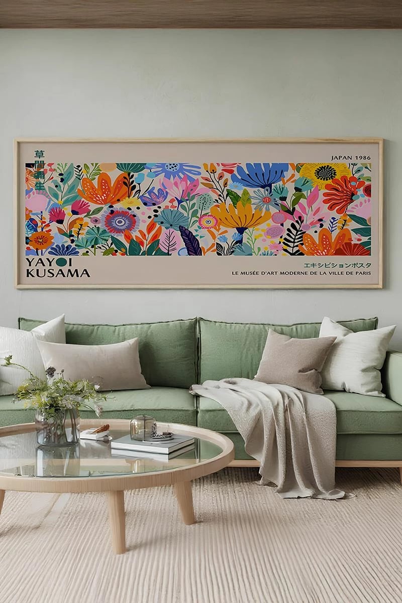 Pikturë dekorative me kornizë, Wallity, Artsmdfyty1-3370, shumëngjyrëshe, 33x70cm