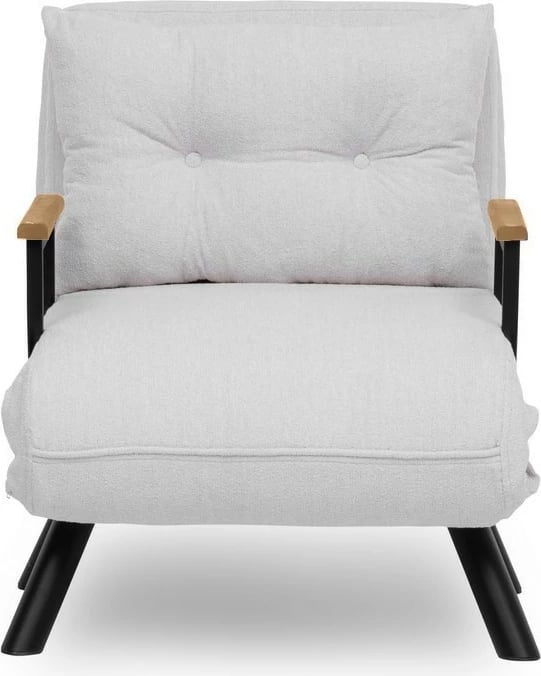 Krevat-karrige një vendës, Atelier del Sofa, Sando Single, teddy e bardhë