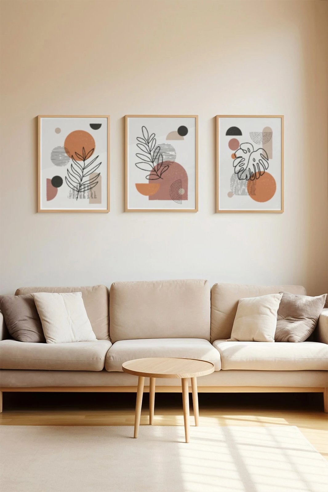 Pikturë dekorative me kornizë (3 copë), Wallity, 3Dartsohoset110