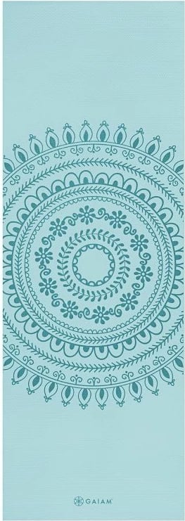 Tapet Yoga MARRAKESH 6mm për Meshkuj dhe Femra, Ngjyrë e Gjelbër