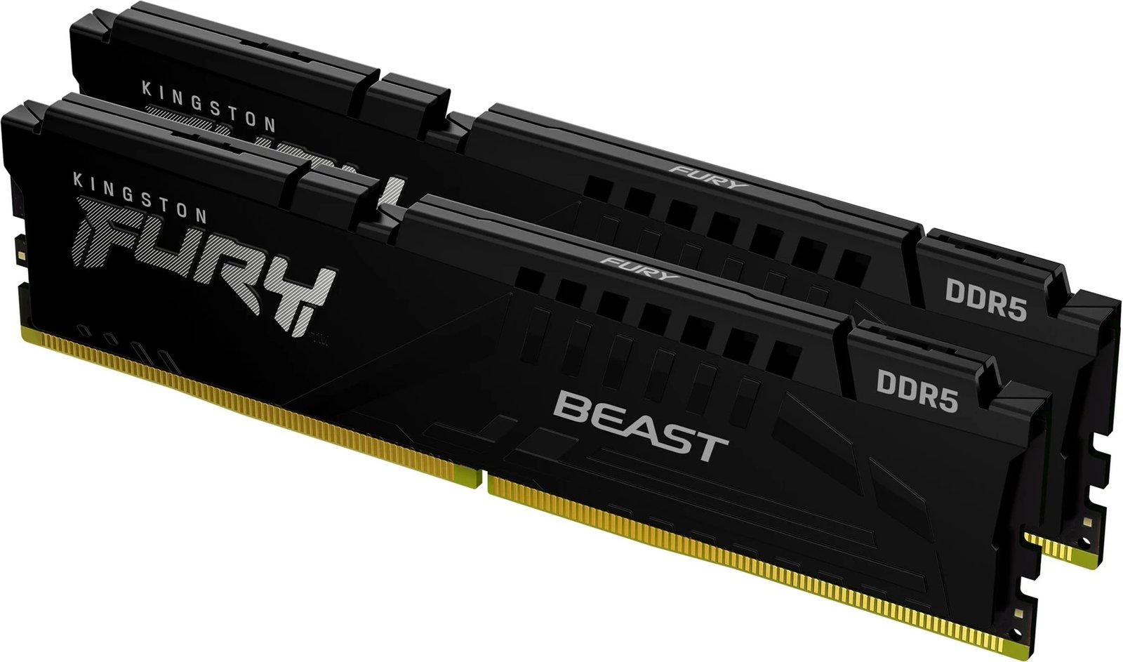 RAM Memorje Kingston FURY Beast, 128GB (2x64GB), DDR5, 5600MT/s, CL36, me heatsink, E zezë