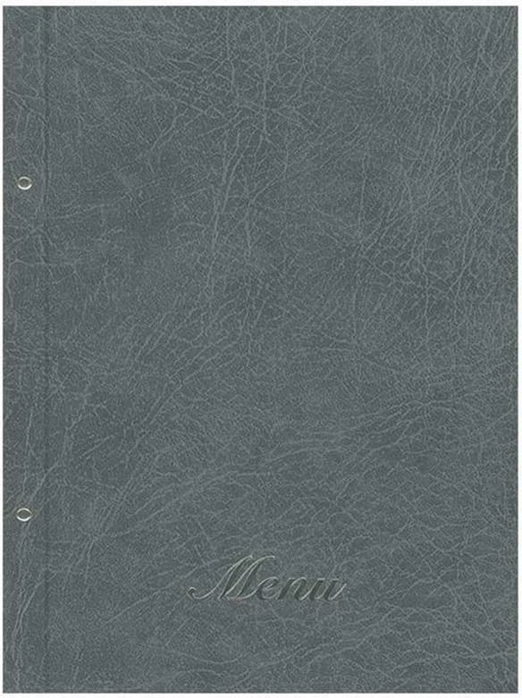 Mbulesë menuje NEXT 24x32cm, lëkurë e imituar, gri