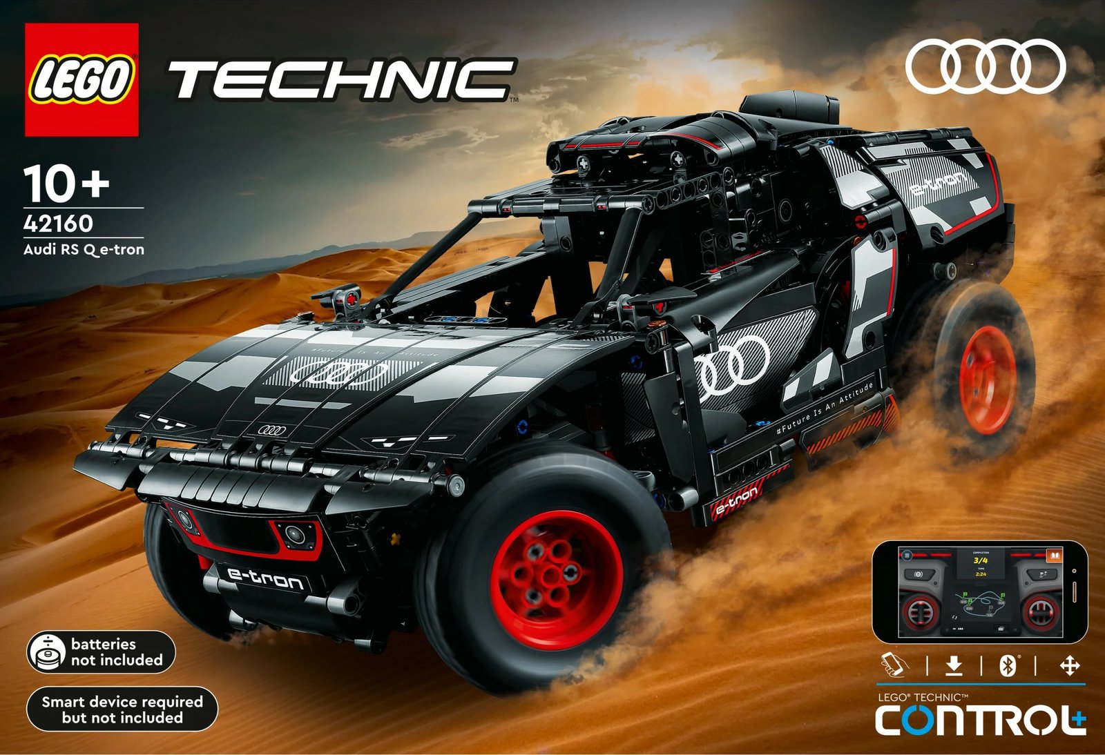 LEGO Technic Audi RS Q e-tron, 914 pjesë, ngjyrë e zezë