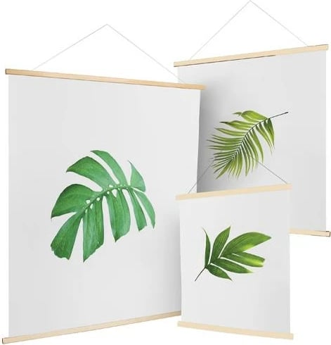 Shkopinj druri me magnet për postera NEXT, 42cm Shkopinj druri me magnet për postera NEXT, 42cm