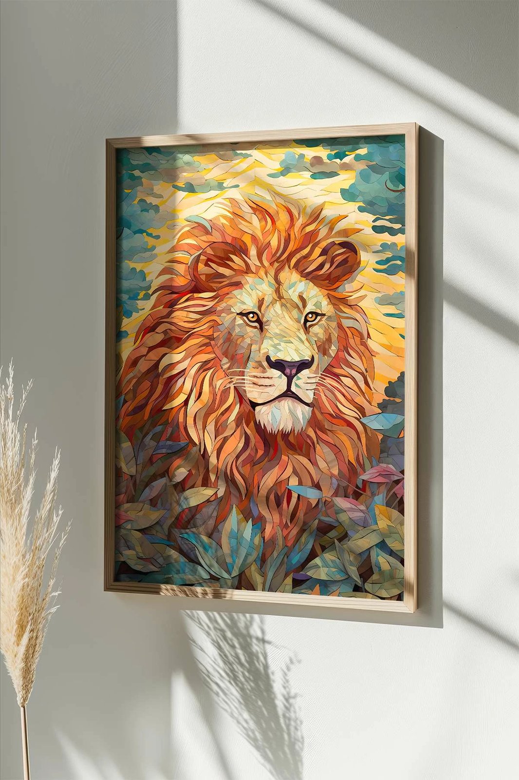 Pikturë dekorative me kornizë, shumëngjyrëshe, Wallity, Mscartmdl24