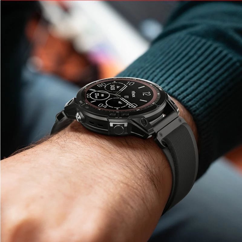 Rrip najloni për smartwatch Tech-Protect për Garmin Fenix 5X/5X PLUS/6X/6X Pro/7X/8 (51MM), Zi