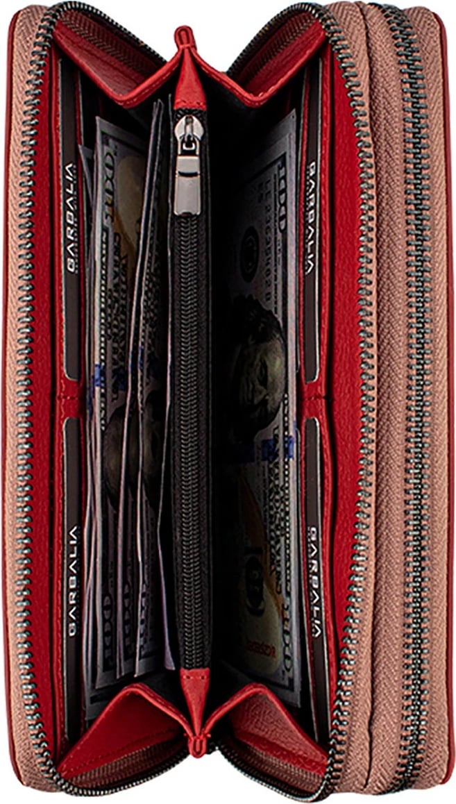 Portofol uniseks Zoozie Bags, ngjyrë dry rose, Orleans