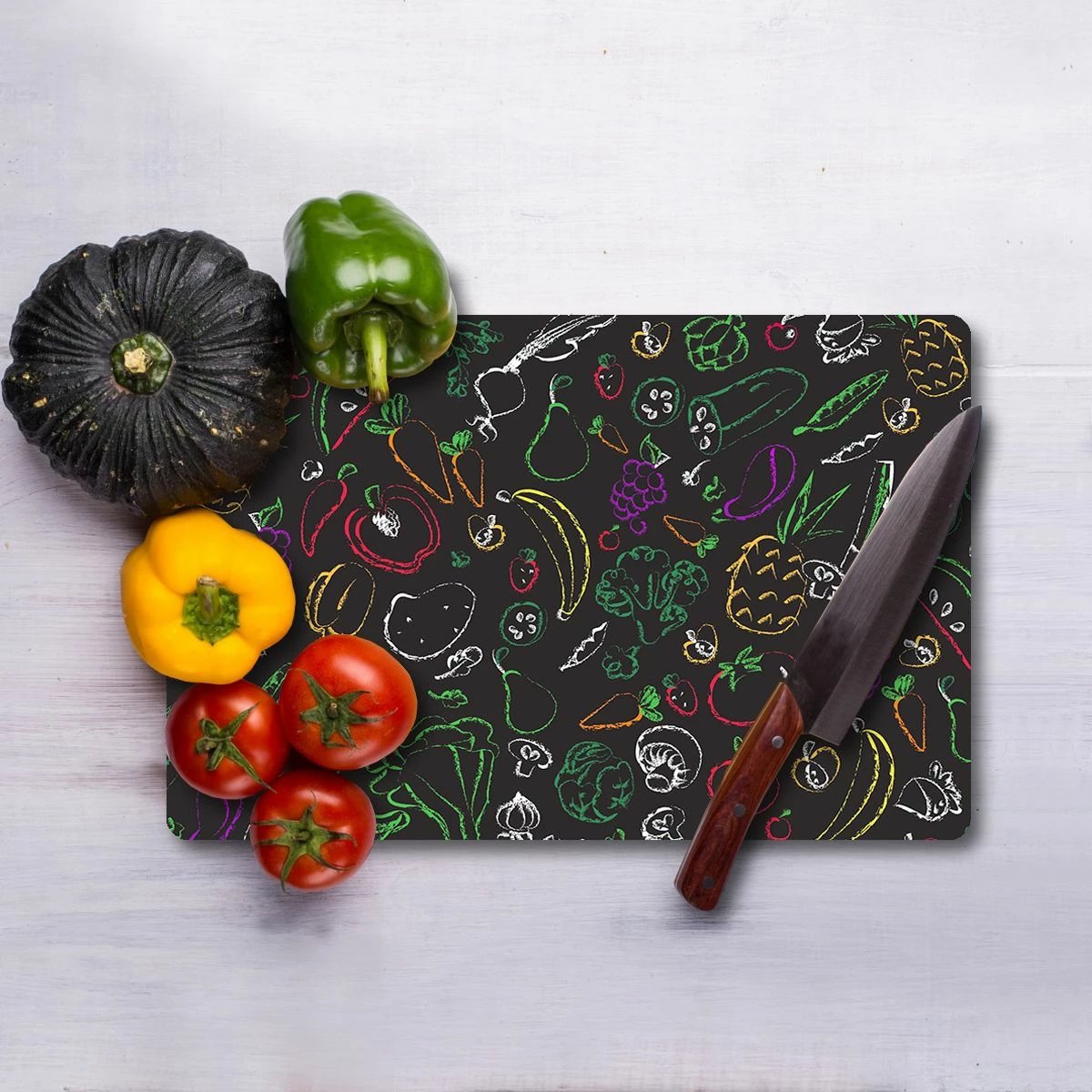 Dërrasë prerëse Hermia, qelq i temperuar, shumëngjyrëshe, 30x40cm, Ckt58-3040 Dërrasë prerëse Hermia, qelq i temperuar, shumëngjyrëshe, 30x40cm, Ckt58-3040