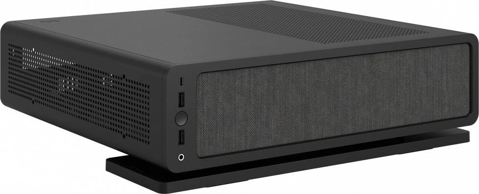 Kasë Fractal Design Ridge Black, Mini ITX, Tower Slim, 4x 2.5" drive, e zezë