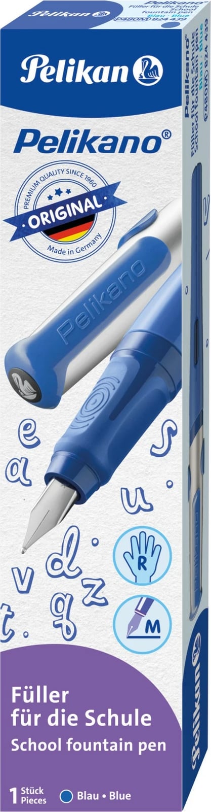 Stilolaps Pelikan Pelikano M, për të djathtë, blu