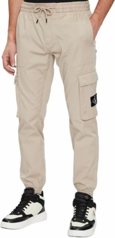 Pantallona jogger Calvin Klein, meshkuj, bezhë