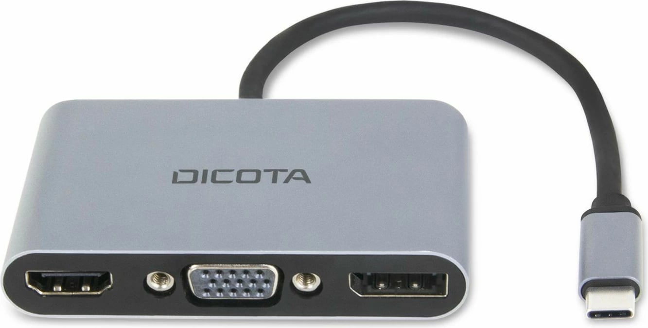 Docking station DICOTA D32064, USB Type-C, Silver