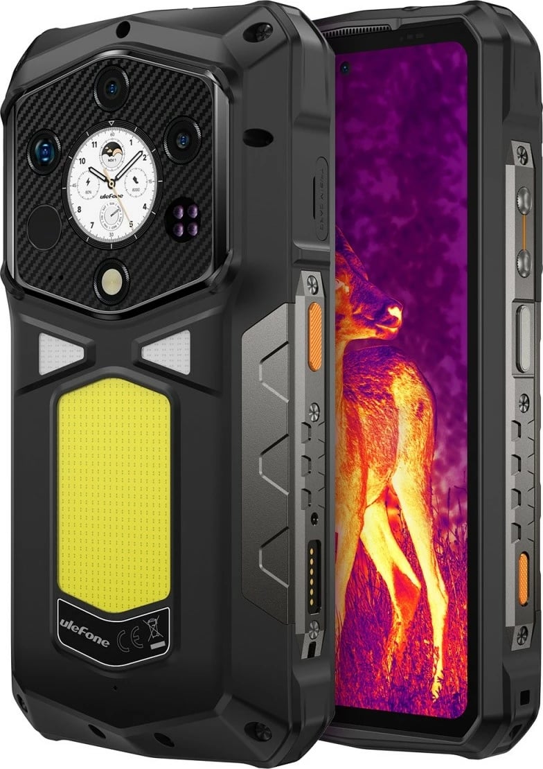 Celular Ulefone Armor 29 Pro Thermal (UF-A29PT) 5G 16/512GB 6.67" AMOLED 120 Hz bateri 21200 mAh IP68/IP69K Black