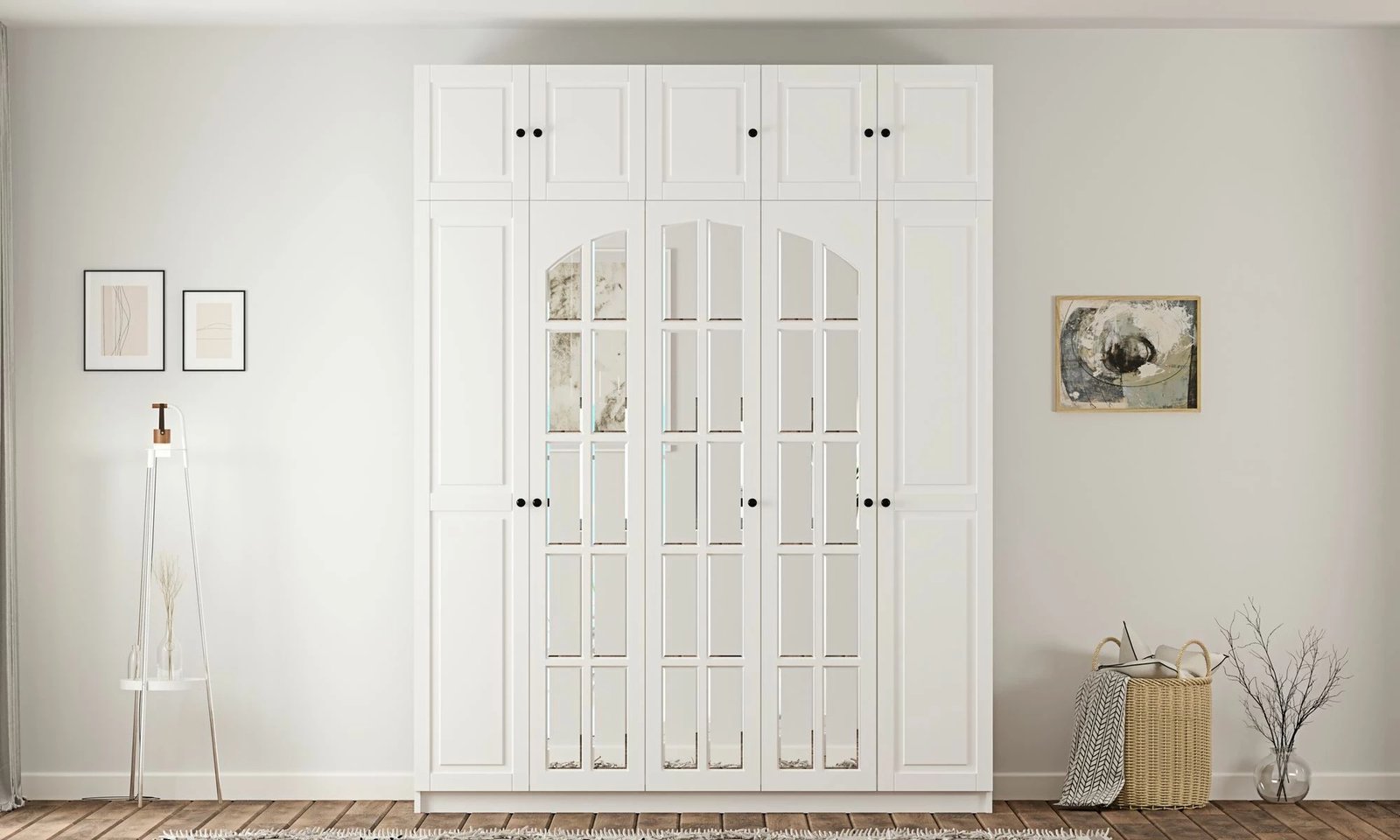 Dollap Skye Decor, ngjyrë e bardhë mat, RB-185-14