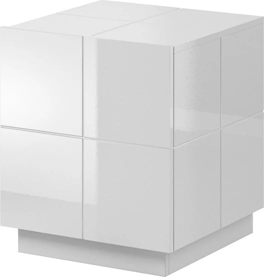 Komodë Cama REJA, shkëlqyese/e bardhë