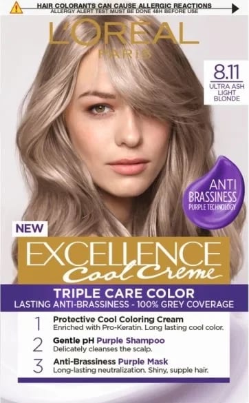 Excellence 8.11 Cool Ultra Ash Light Blond
