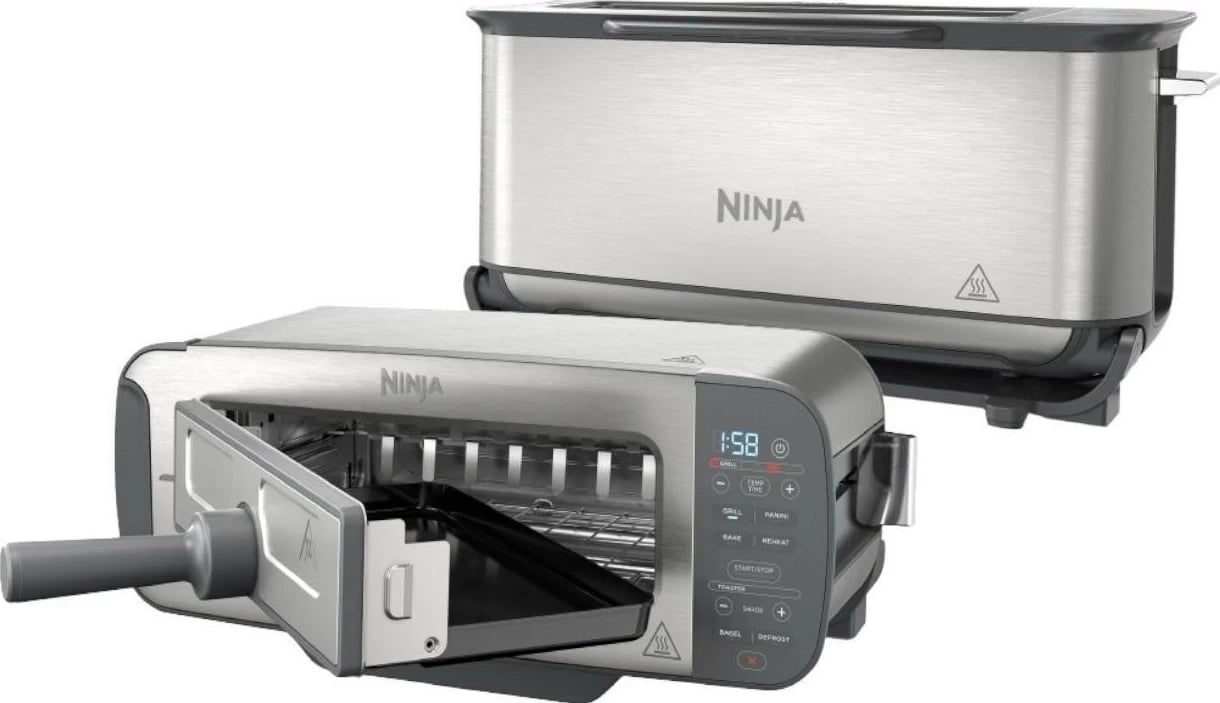 Toster Ninja ST202EU, 32L, inox, 1500W, argjendtë