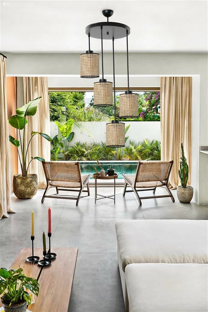 Llambë tavani Opviq, ratan, 8577-4