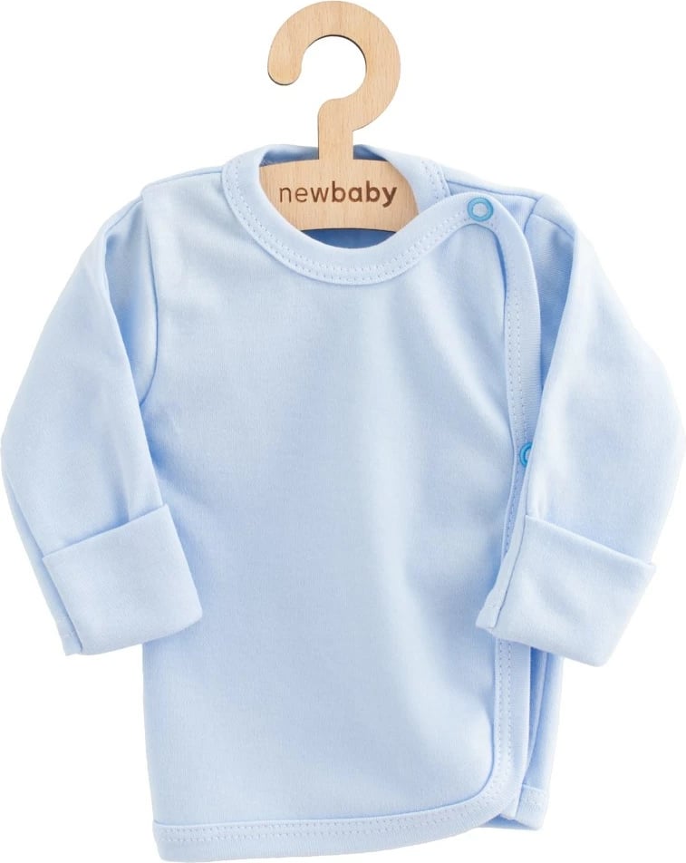 bluzë bebe NEW BABY Classic II, pambuk 100%, mëngë të gjata, madhësi 50, blu