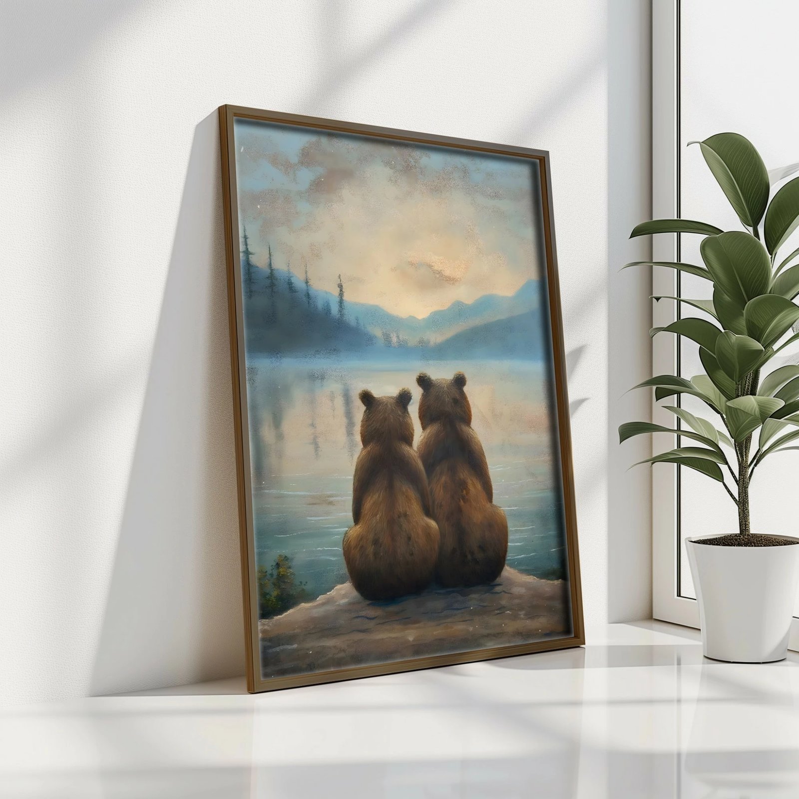 Pikturë dekorative me kornizë MDF, Wallity, GE231-L