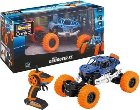 Makina me telekomandë REVELL Destroyer XS, Blu dhe Portokalli