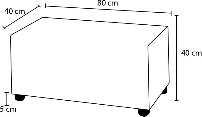 Puf Atelier del Sofa, ngjyrë fume, Urla