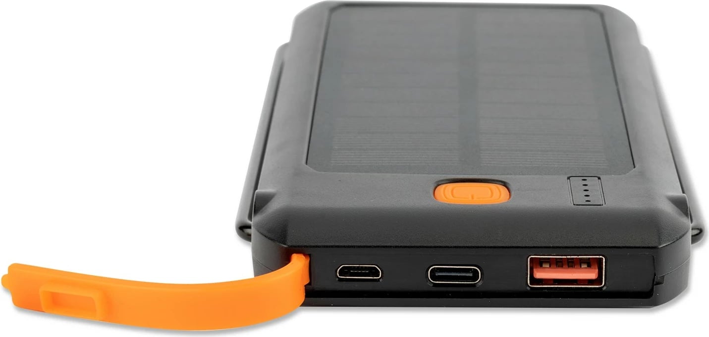 Powerbank 4smarts TitanPack Flex 10000 mAh, Quick Charge 3.0, e zezë, portokalli