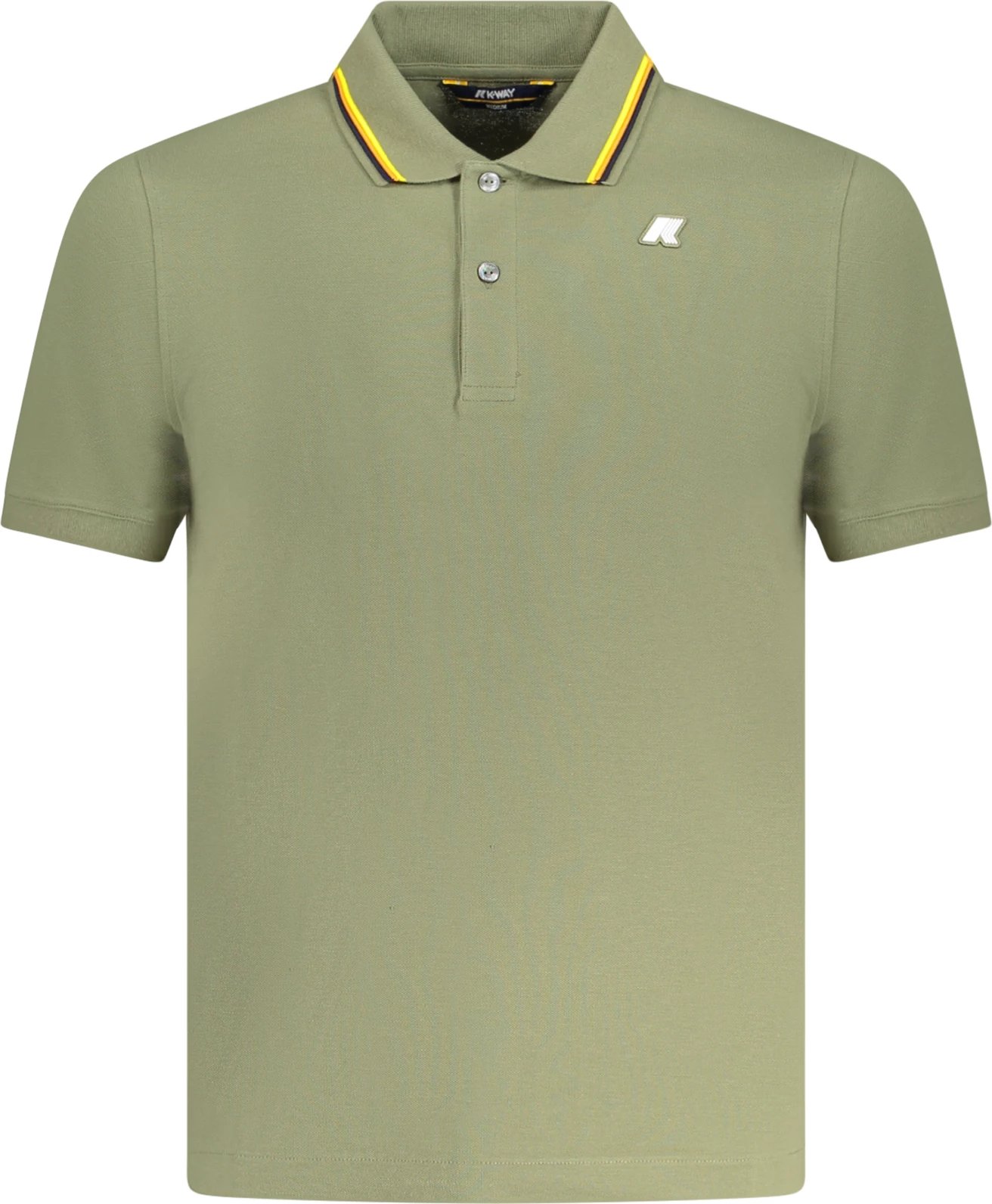 Polo shirt K-WAY për meshkuj, e gjelbër