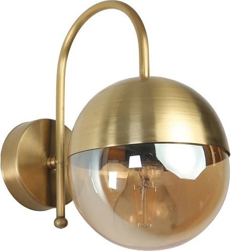 Llambë muri Opviq, ngjyrë ari dhe qelq ambër, Küre Aplik Eskitme Bal Camlı Llambë muri Opviq, ngjyrë ari dhe qelq ambër, Küre Aplik Eskitme Bal Camlı