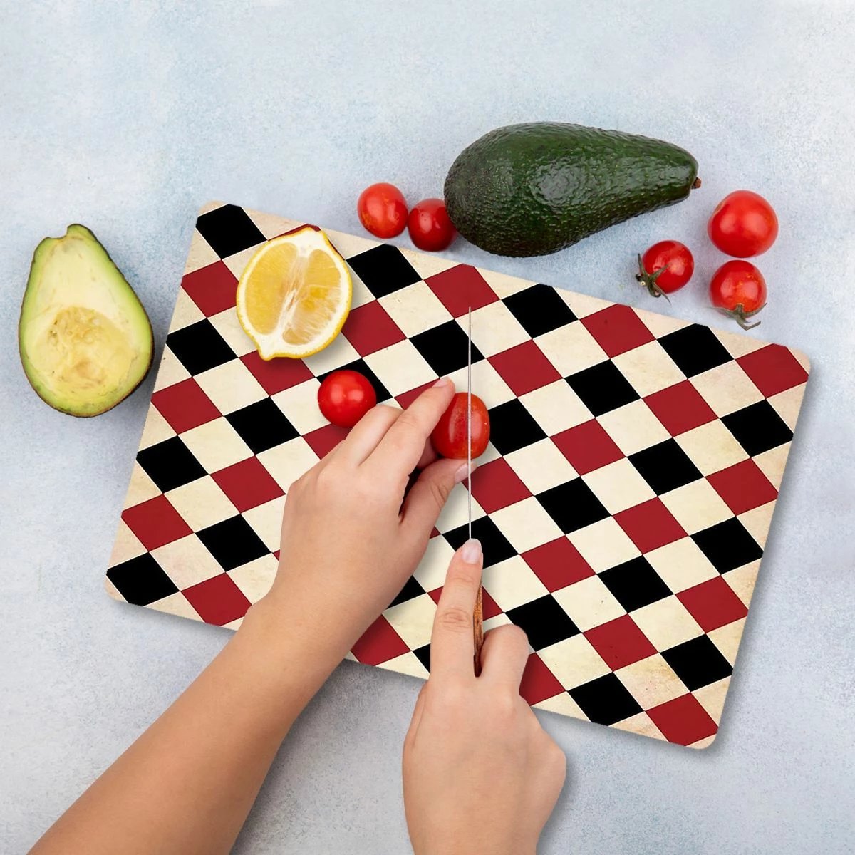 Dërrasë prerëse Hermia, xham i temperuar, shumëngjyrëshe, 30x40cm, Ckt47 - 3040