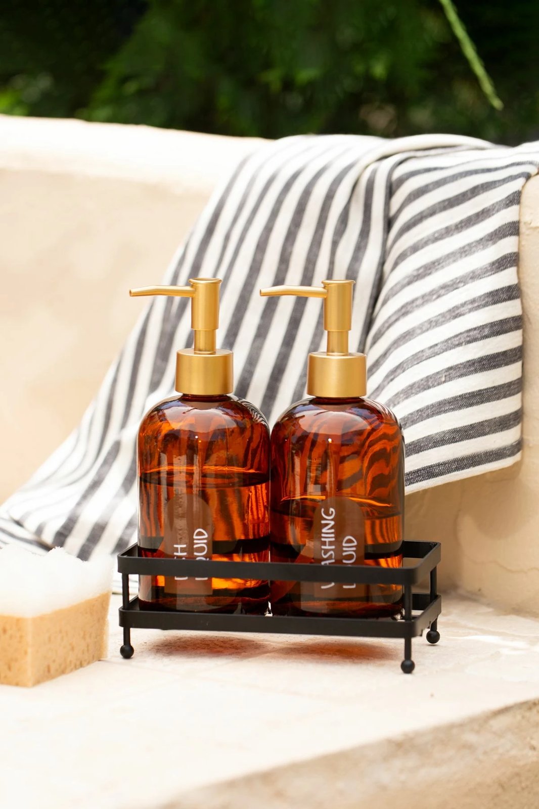 Set dozatorësh për sapun (3 copë), Hermia Concept, Neo, ngjyrë amber