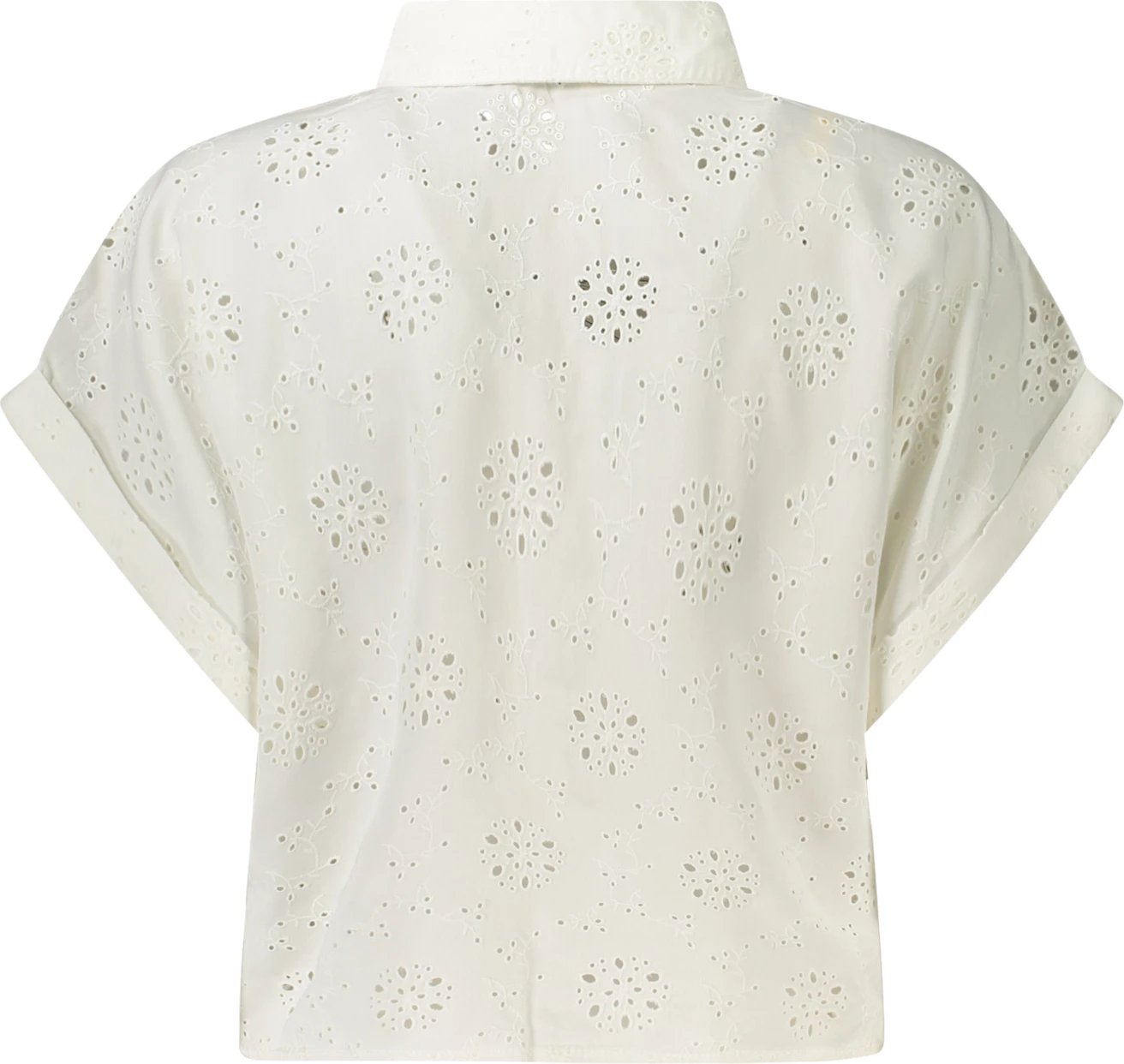Këmishë për femra GUESS JEANS me mëngë të shkurta, e bardhë
